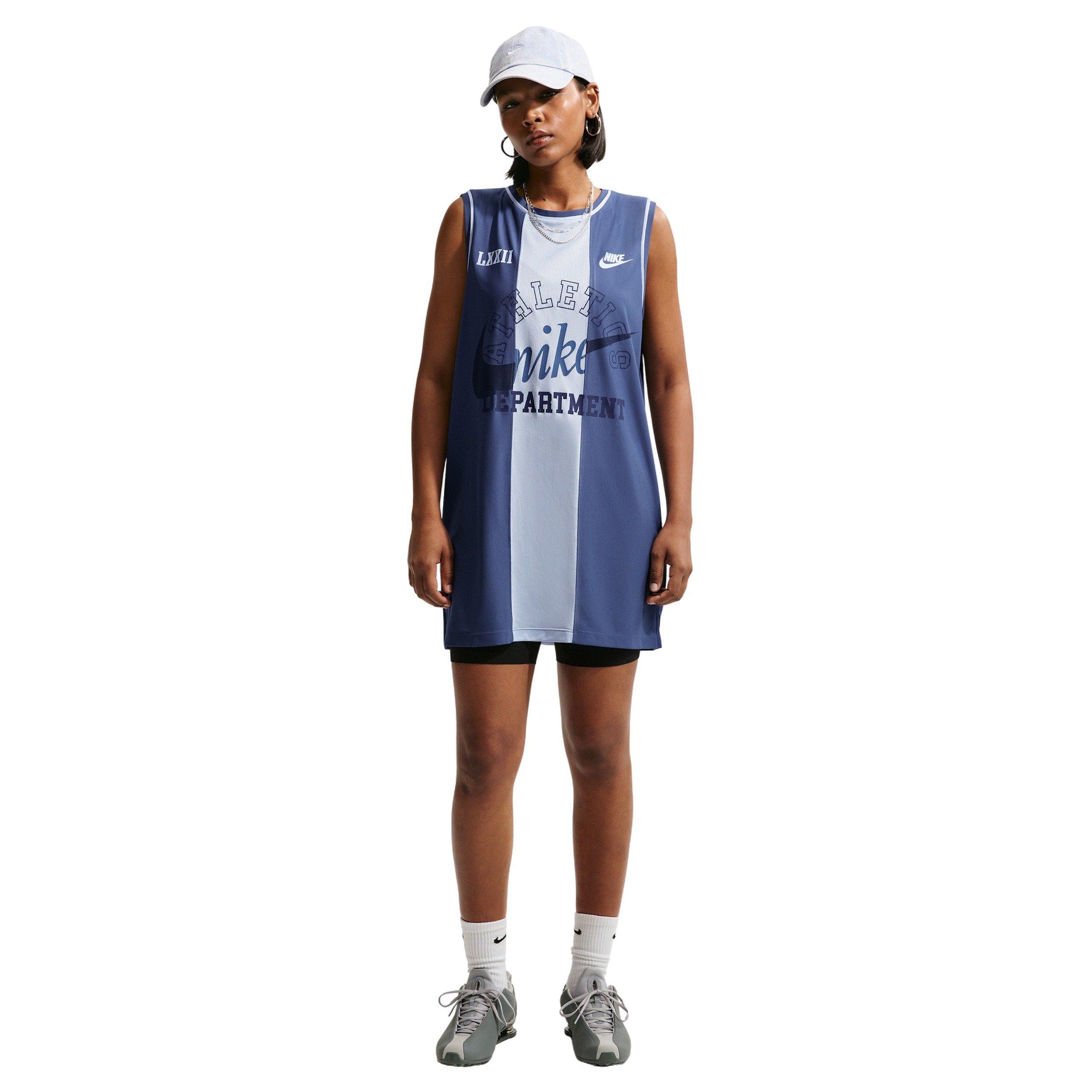 Nike Women's Loose Heritage Jersey Dress - NAVY/BLUE
